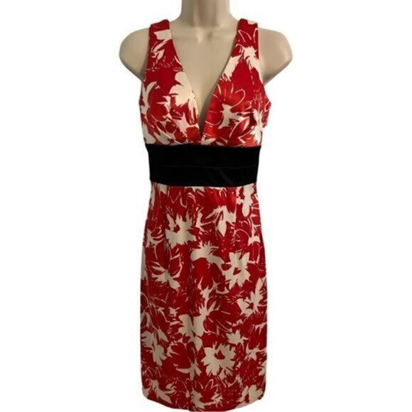 Donna Ricco NY Sleeveless Deep V Cut floral dress. Size 4 - Picture 2 of 10